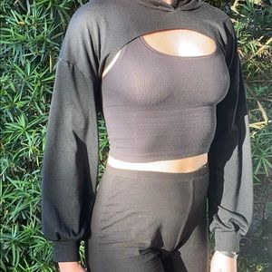 Cropped hoodie
